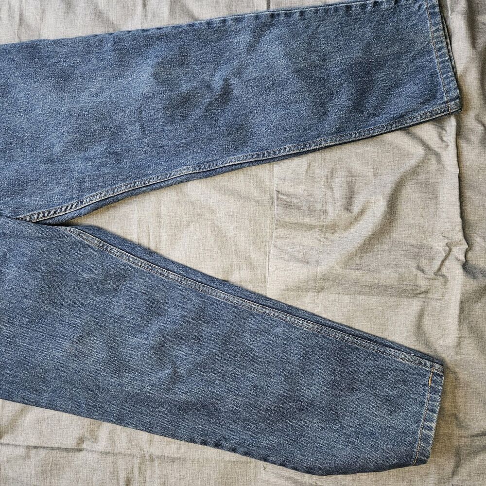 Y2K Levi's 550 Relaxed Fit Jeans Womens 14M Blue Denim High Rise Tapered Leg 28" - Picture 12 of 13